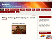 Tablet Screenshot of parsec-sff.org
